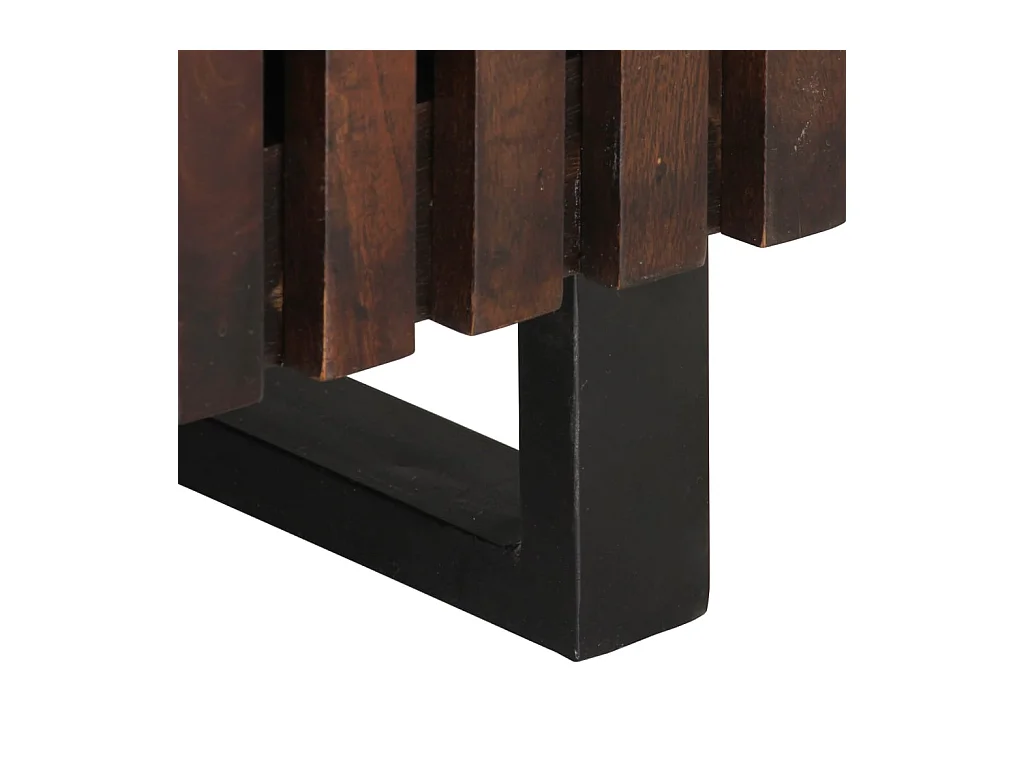 Salontafel 80x51x40 cm massief mangohout bruin