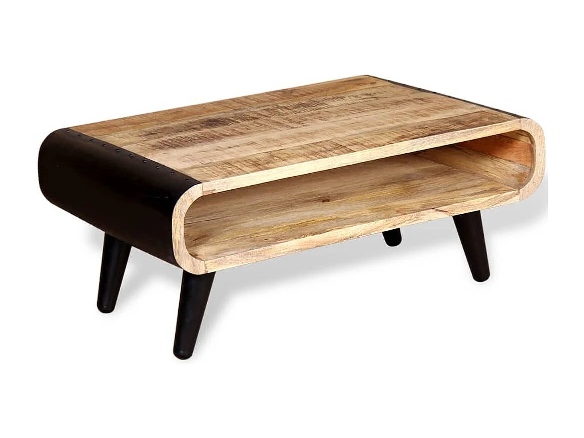 Couchtisch Raues Mangoholz 90x55x39 cm