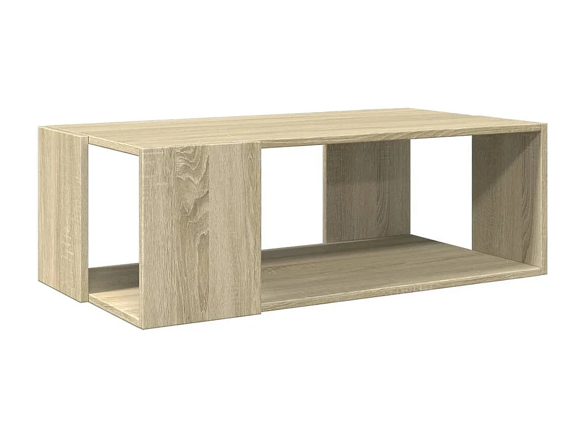 Table basse chêne sonoma 89,5x48x30 cm bois d'ingénierie