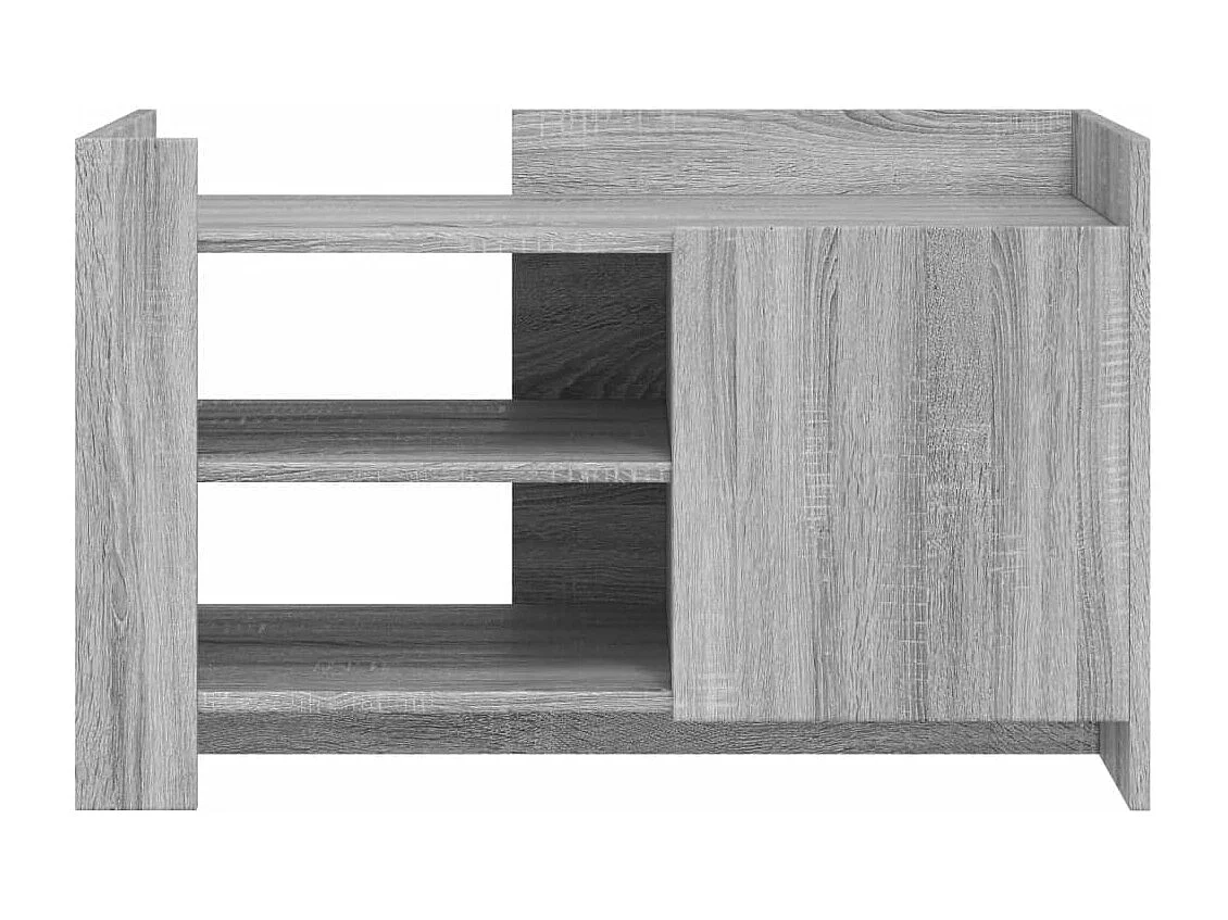 Mesa de centro 80x50x50 cm derivados de madeira cinzento sonoma