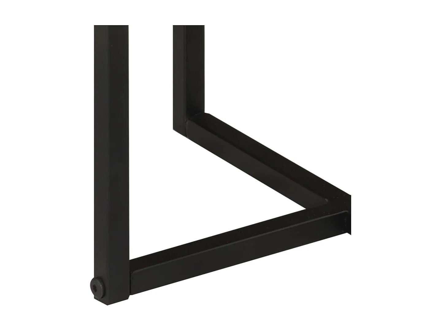 Tavolino Salotto 55x55x45cm in Legno Massello di Acacia e Ferro