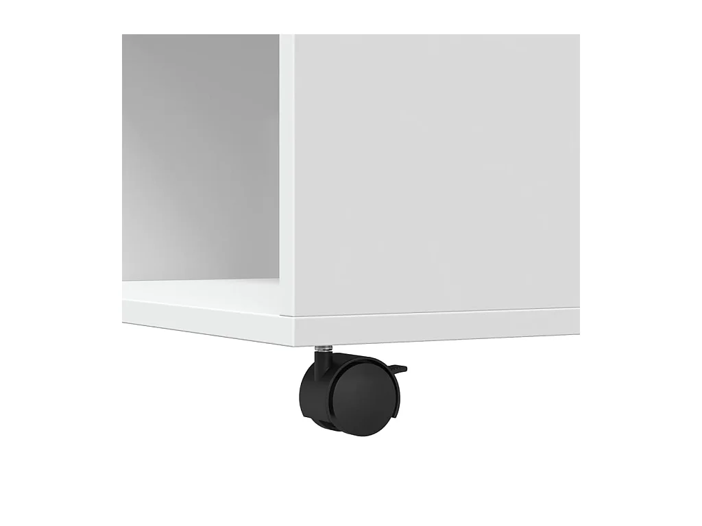 Table basse blanc 80x80x40 cm bois d'ingénierie
