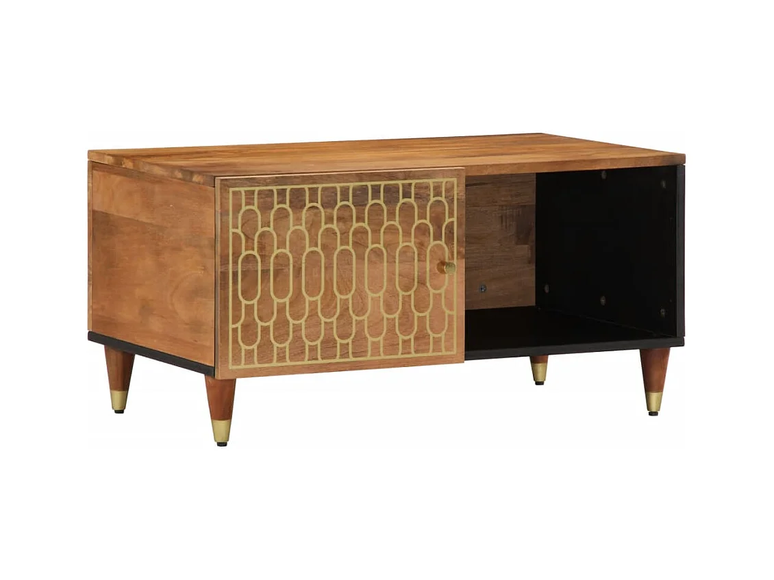 Couchtisch 80x50x40 cm Massivholz Mango