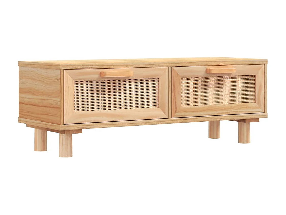 Tavolino Marrone 80x40x30 cm Legno Multistrato e Massello Pino