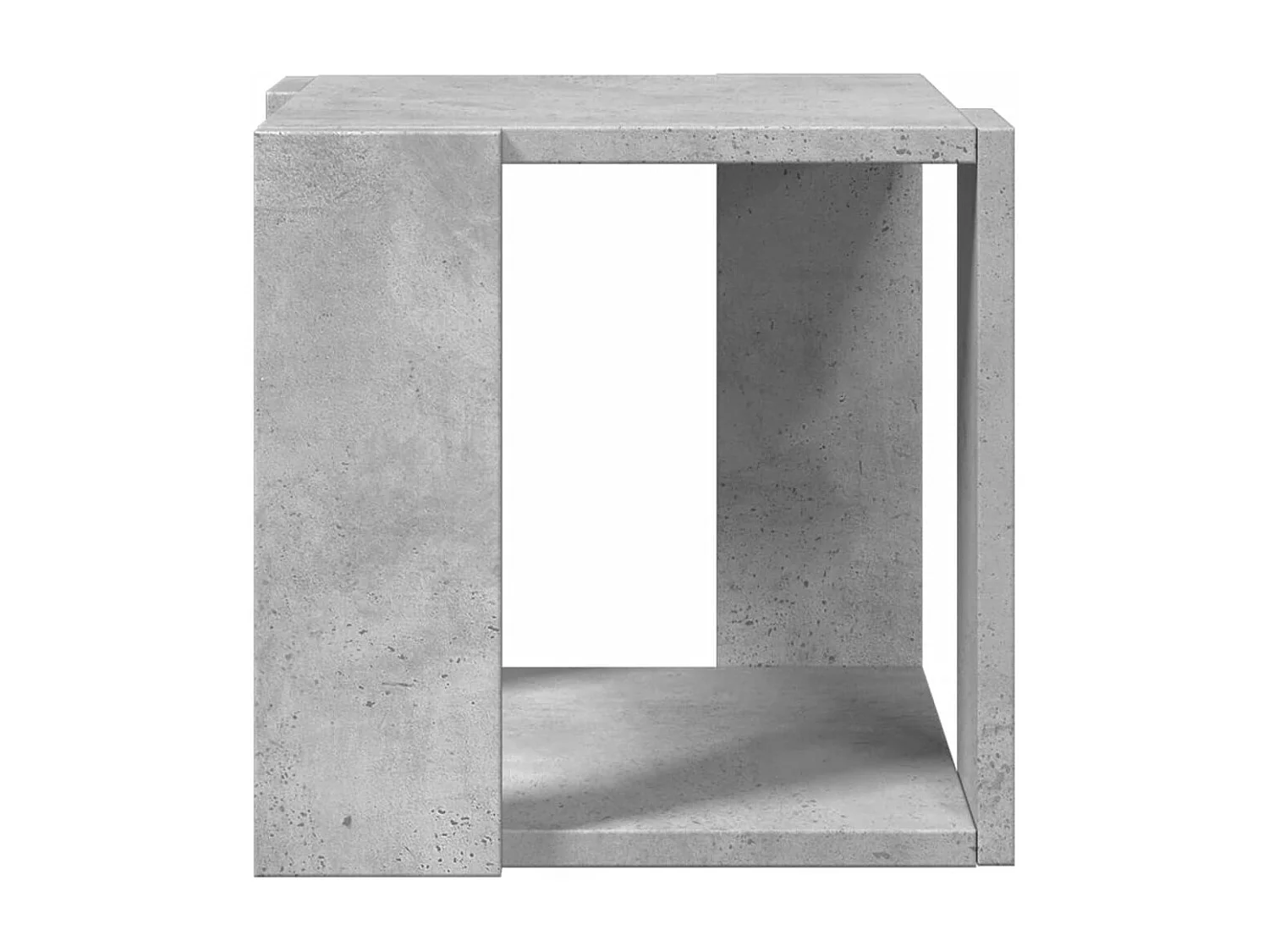 Mesa de centro 32x32x30 cm derivados de madeira cinza cimento