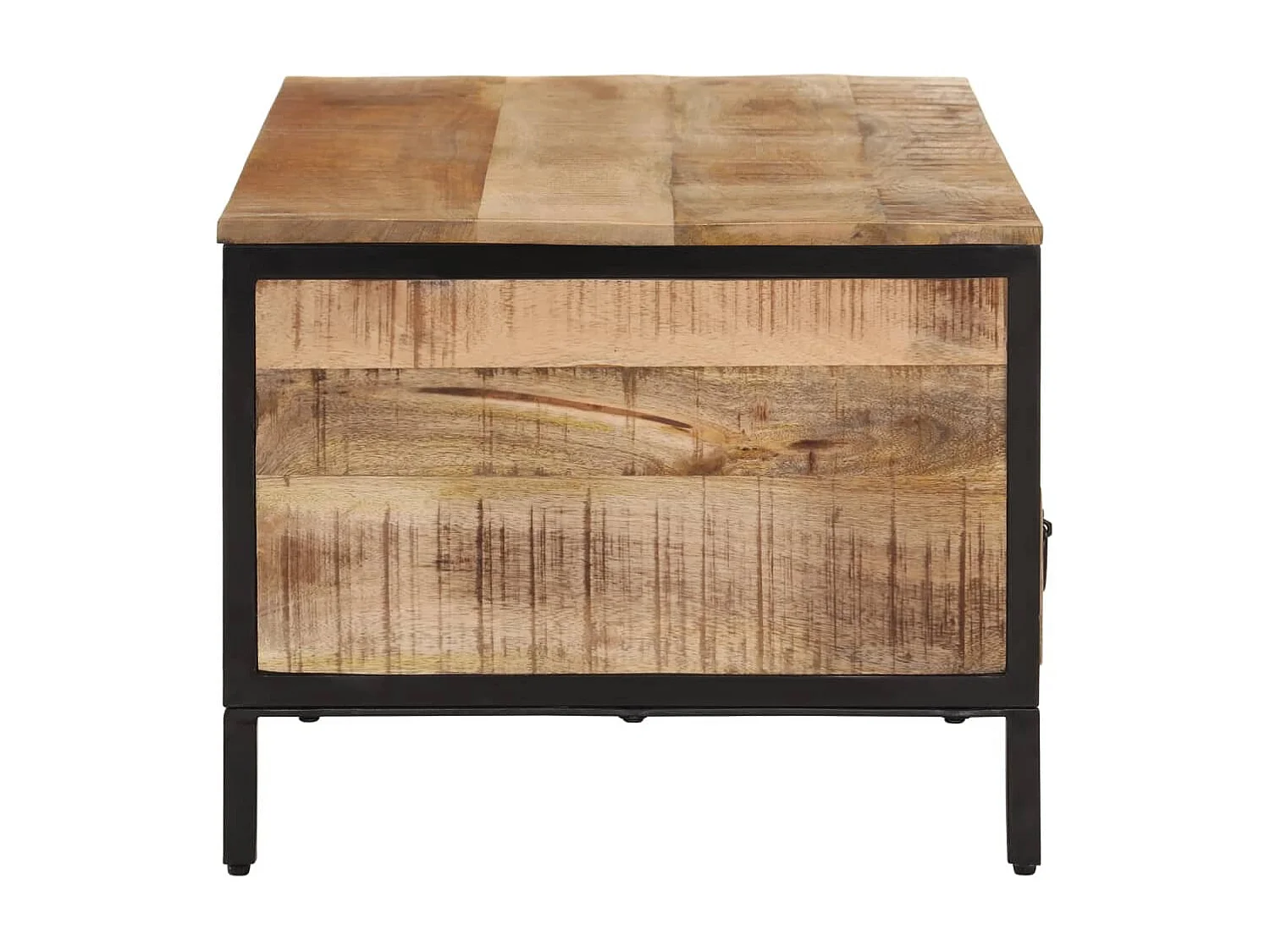 Table basse 90x50x30 cm bois massif de manguier brut