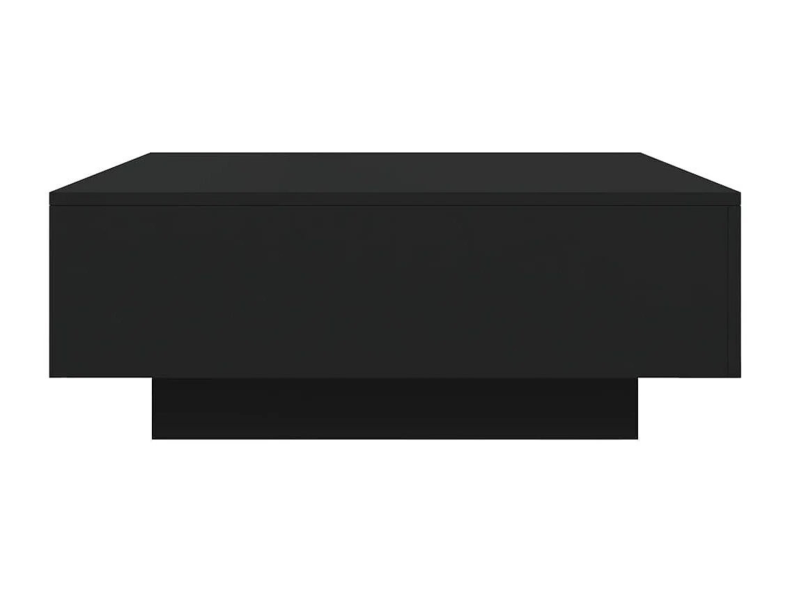 Table basse noir 80x80x31 cm bois d'ingénierie