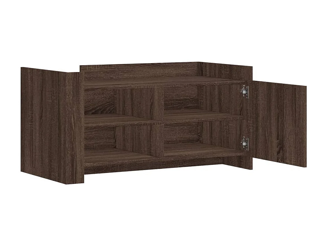 Table basse chêne marron 100x50x50 cm bois d'ingénierie