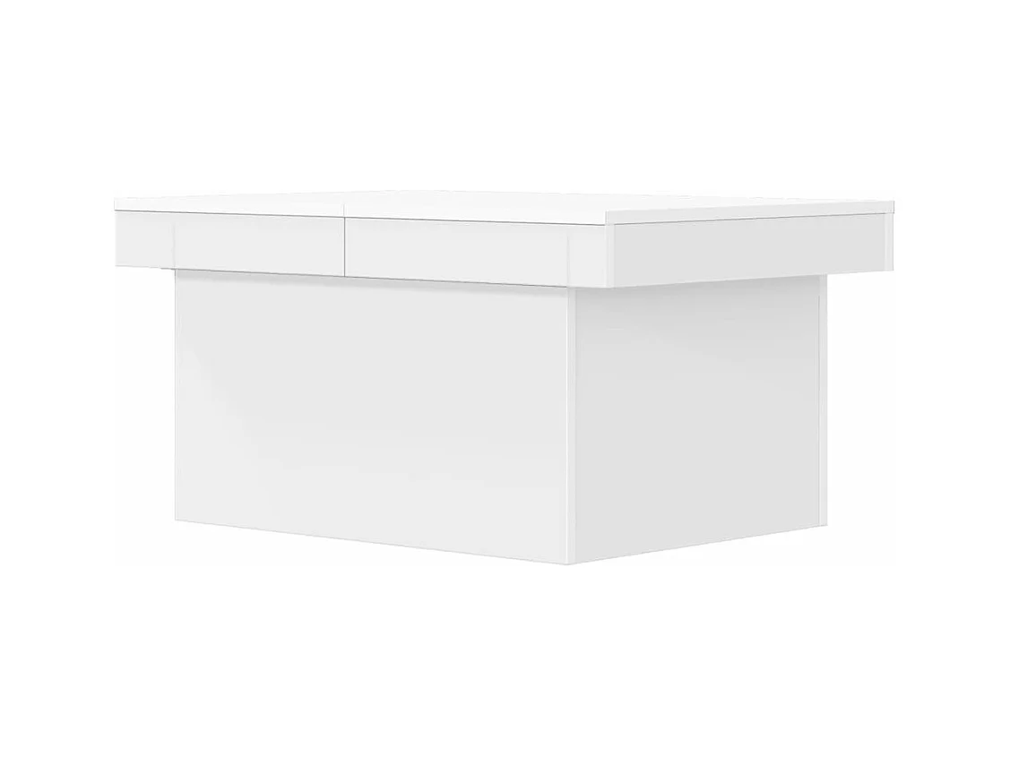 Salontafel 80x55x40 cm bewerkt hout wit
