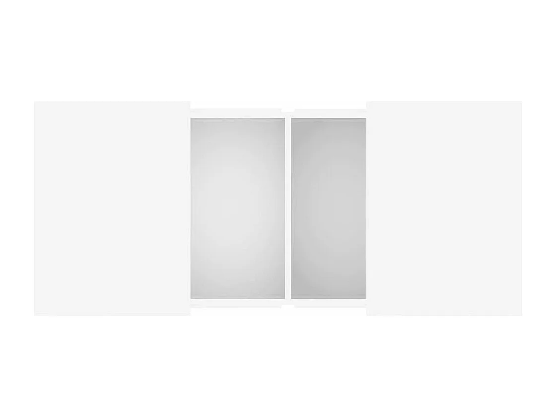 Table basse blanc 80x55x40 cm bois d'ingénierie