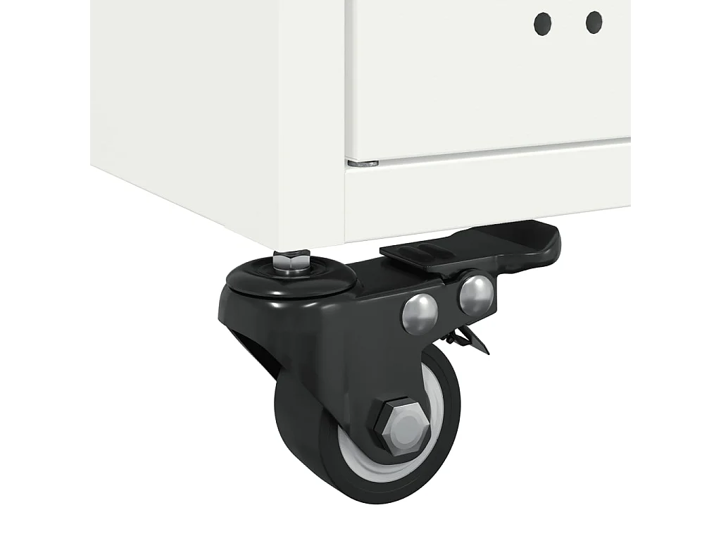 Mesa de centro 68x50x43,5 cm aço branco