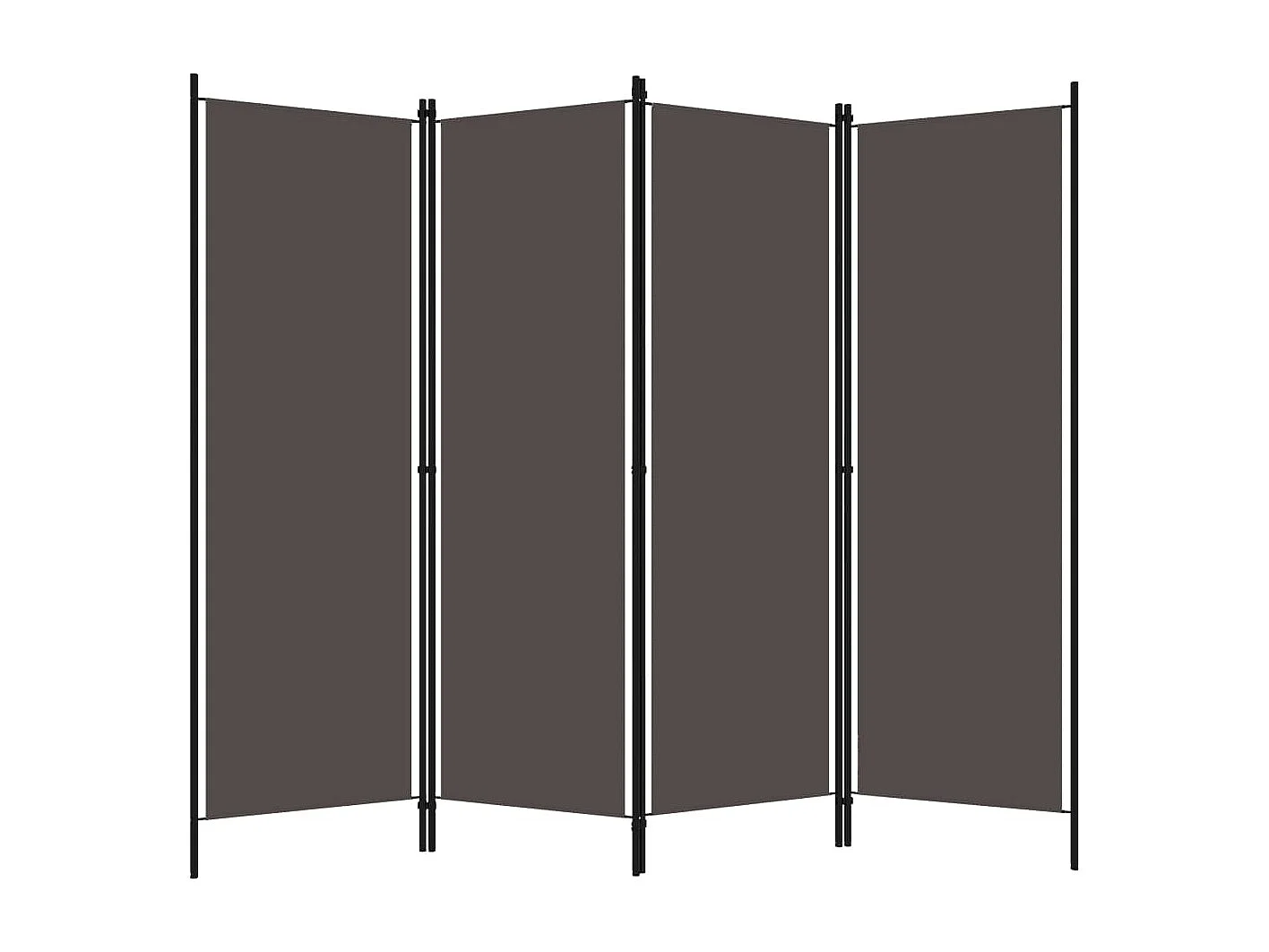 Tabique 4 paneles Antracita 200x180 cm