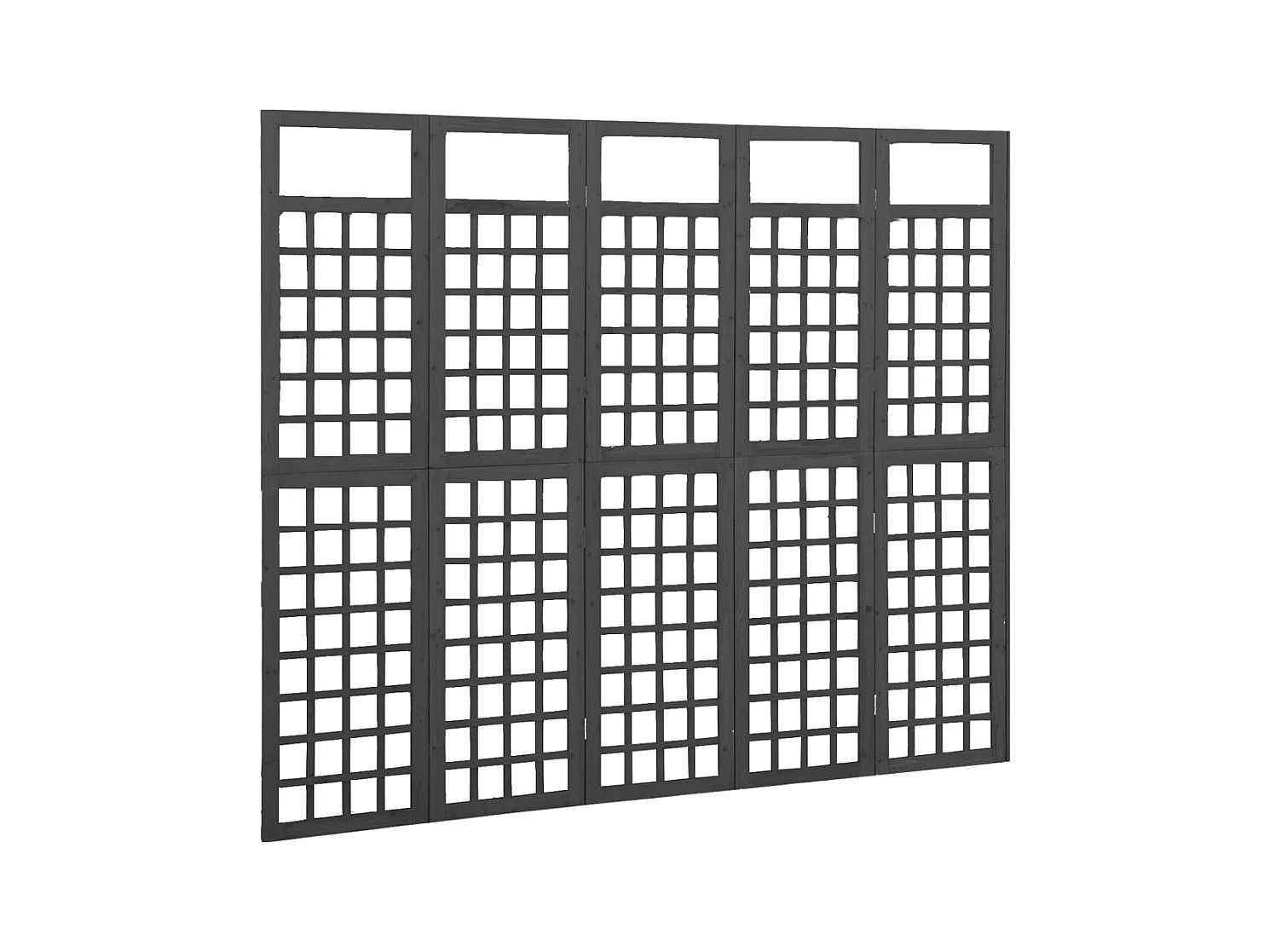 5-teilige Trennwand/Gitter aus massivem Tannenholz