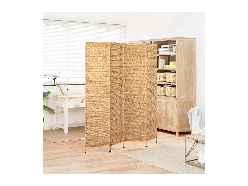 Scheidingswand 4 panelen 163x180 cm waterhyacint