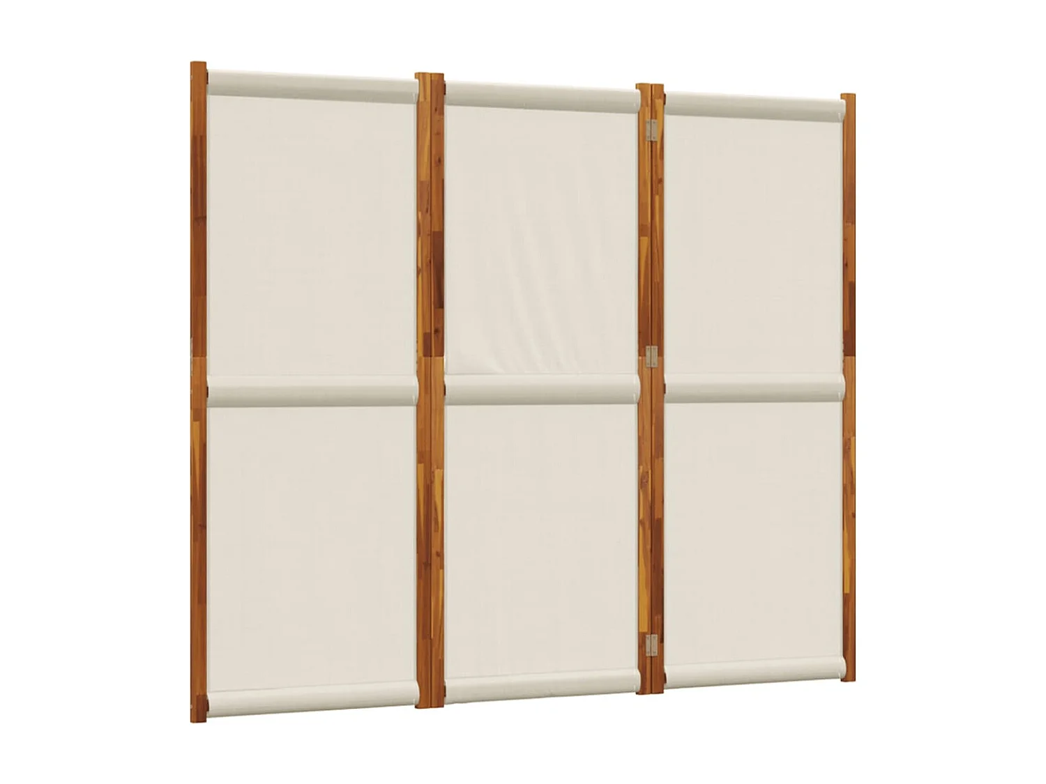 Parete divisoria 3 pannelli grigio chiaro 210x180 cm