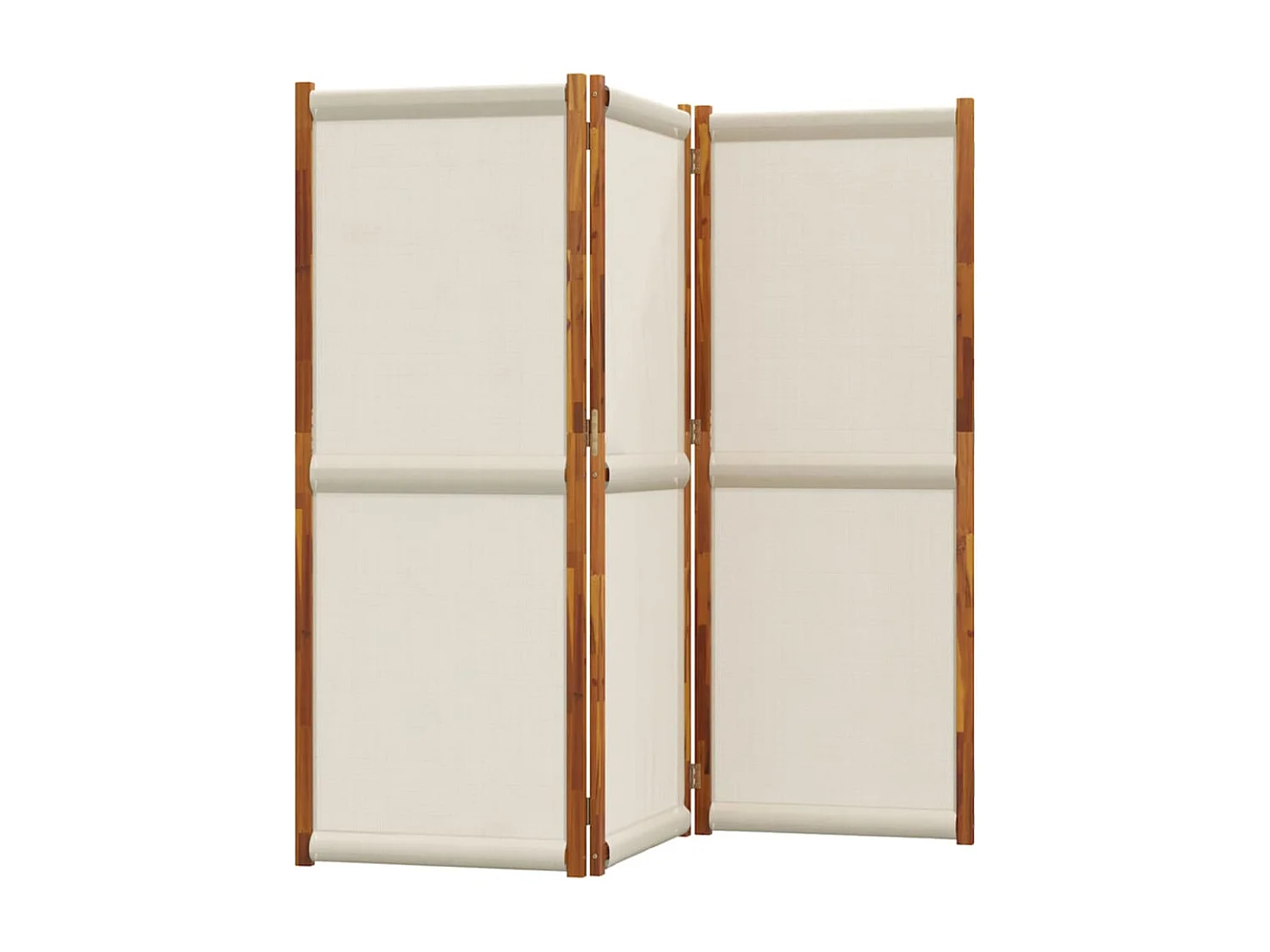 Parete divisoria 3 pannelli grigio chiaro 210x180 cm