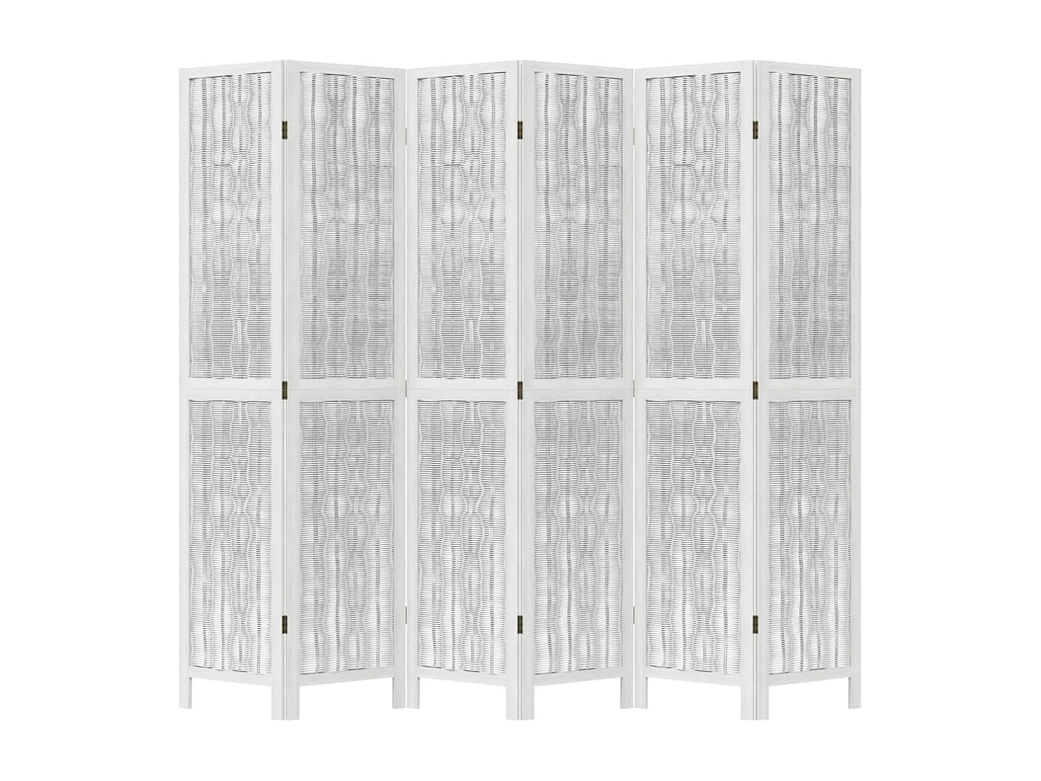 Tabique 6 paneles madera maciza de paulonia blanca