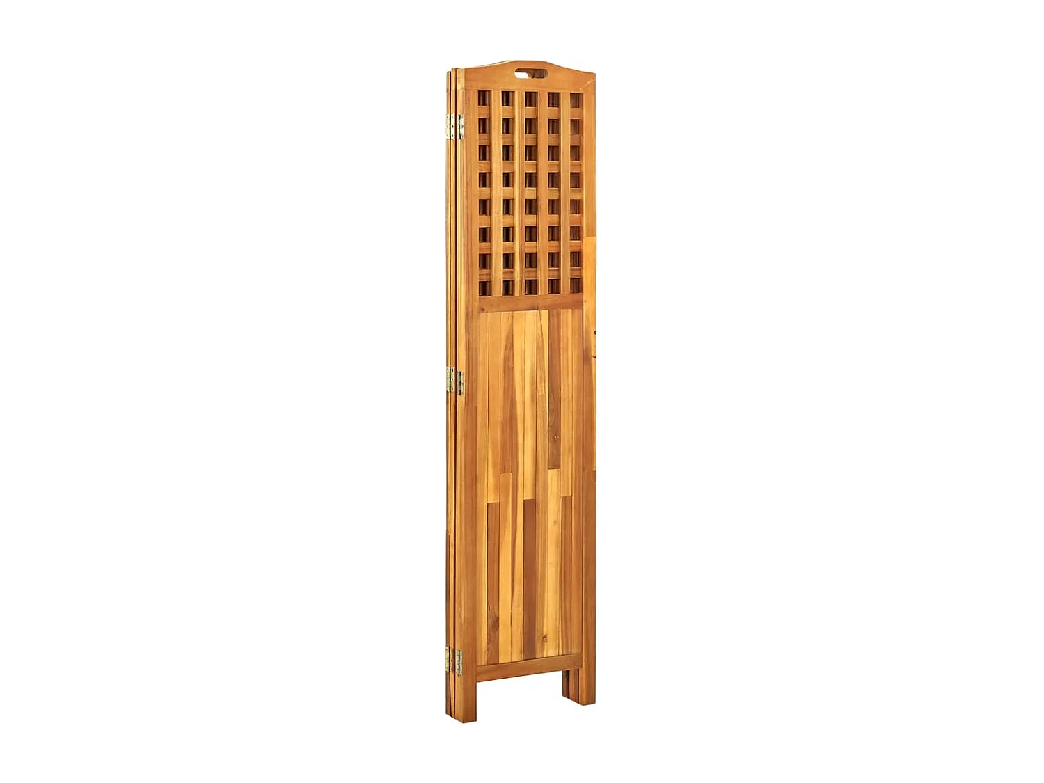 Trennwand 4 Paneele 161x2x170 cm Akazienholz