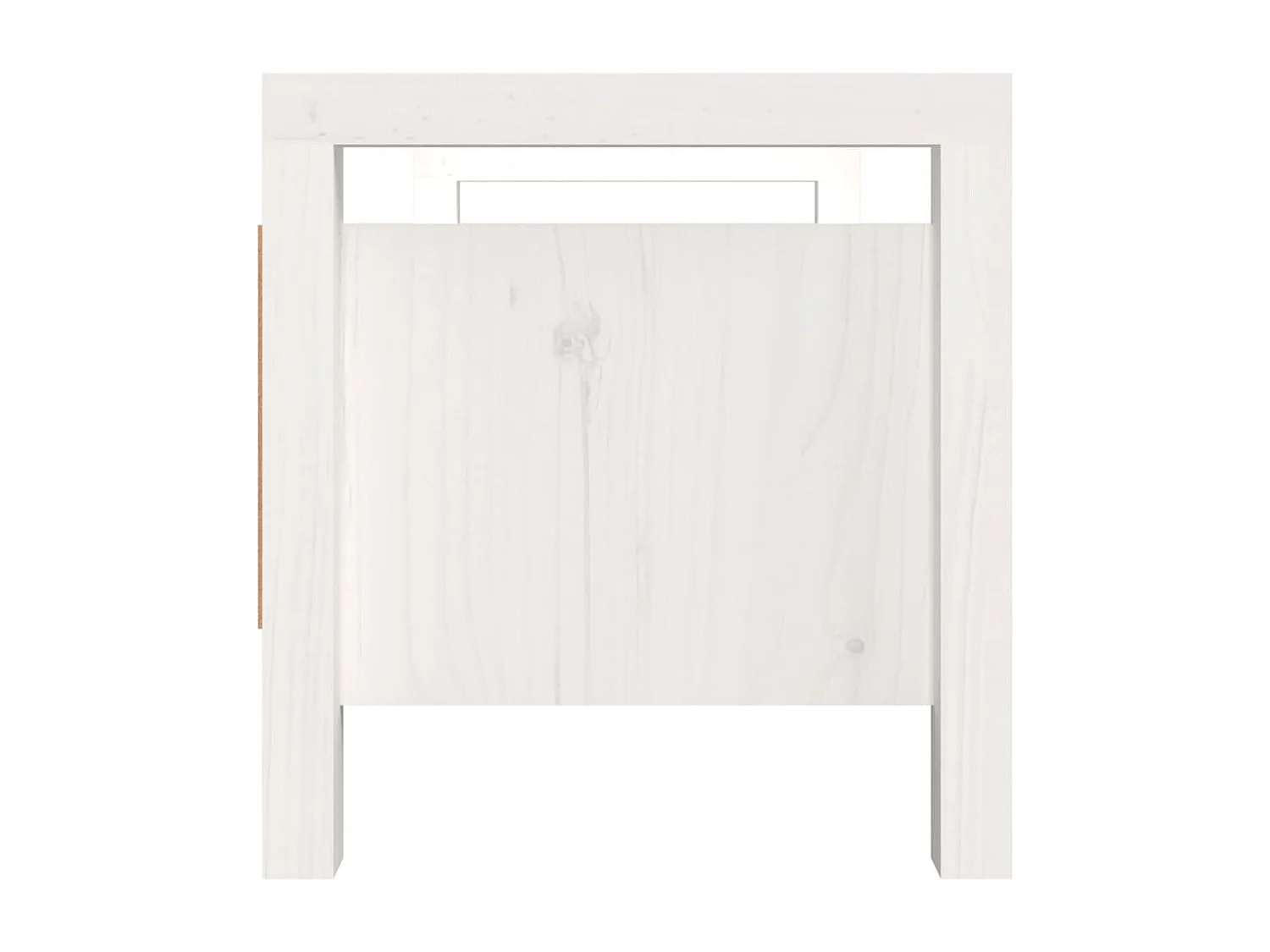 Banc d'entrée Blanc 80x40x43 cm Bois de pin massif