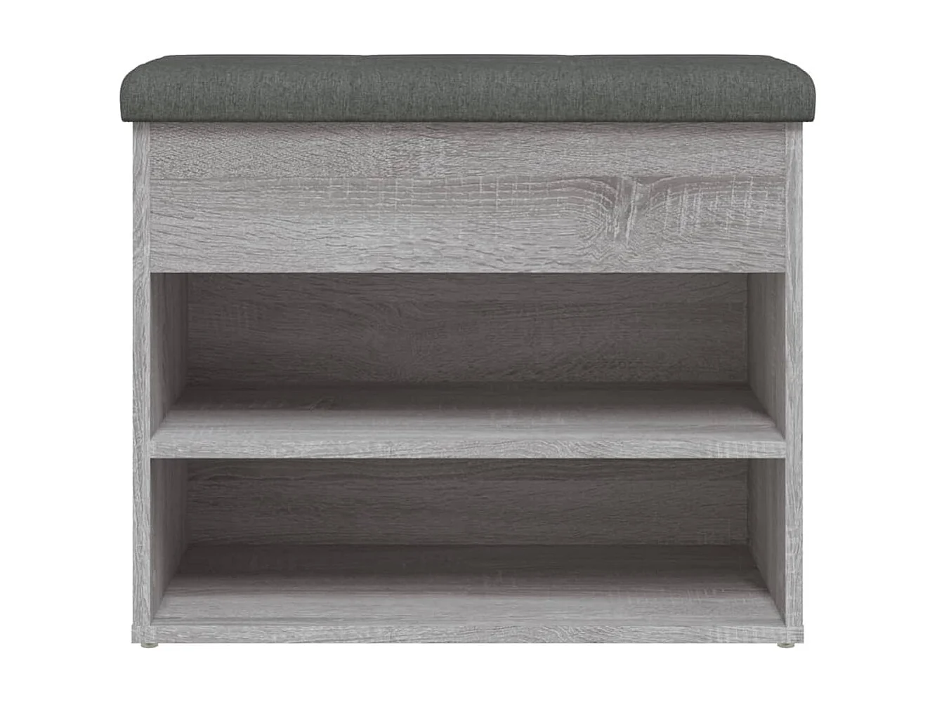 Banc à chaussures sonoma gris 62x32x50 cm bois d'ingénierie