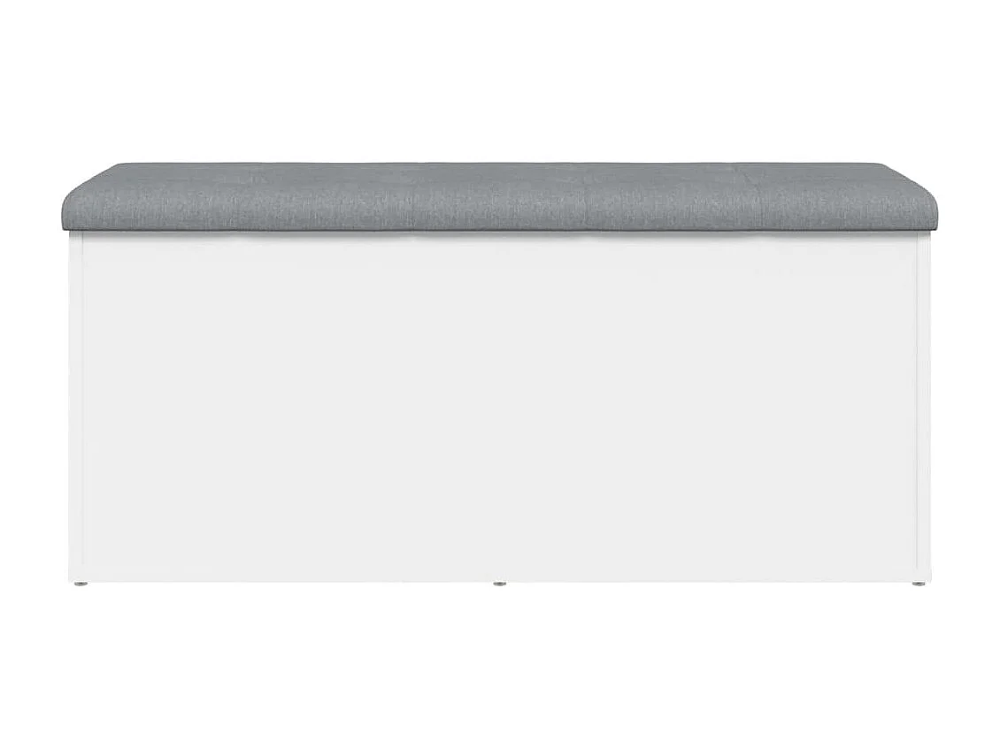 Banc de rangement blanc 102x42x45 cm bois d'ingénierie