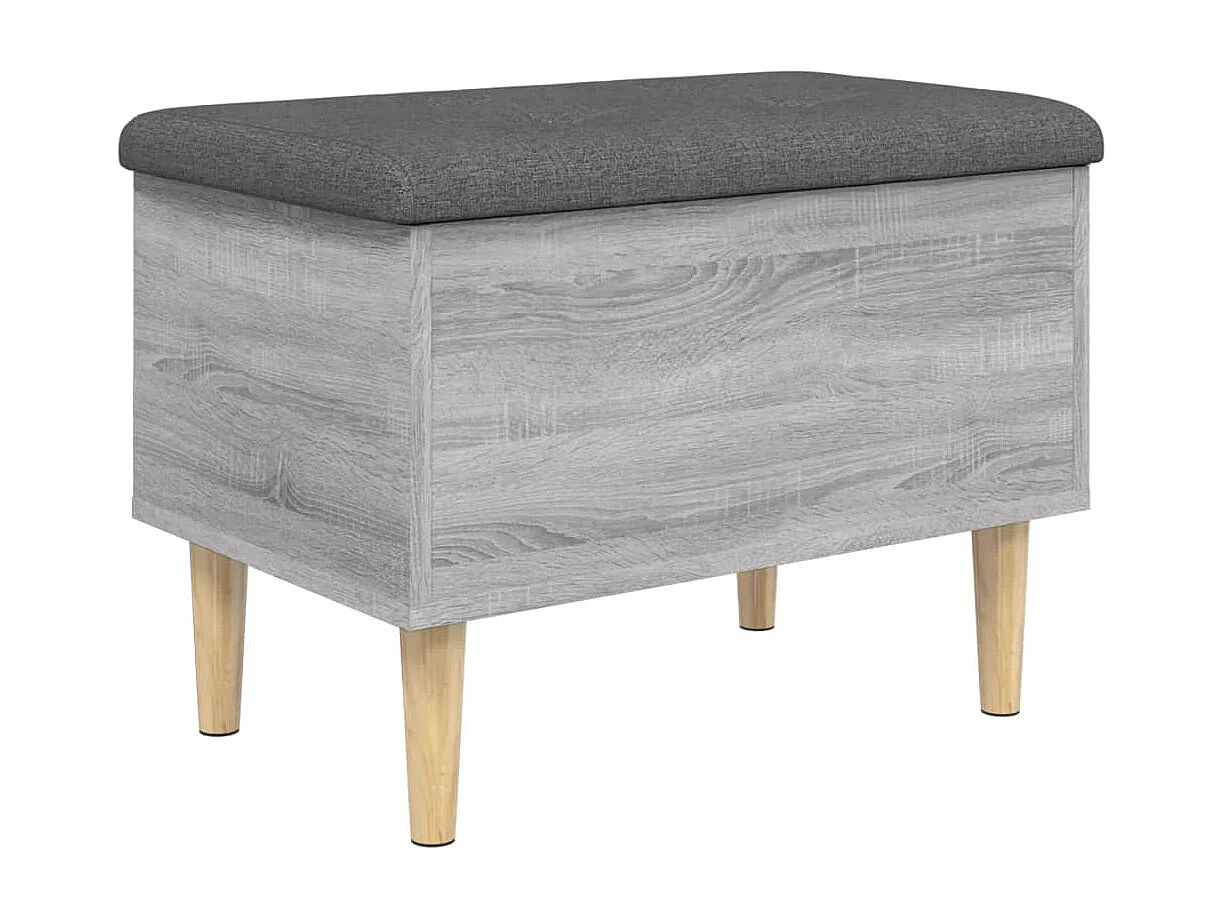 Sonoma grijze opbergbank 62x42x46 cm samengesteld hout