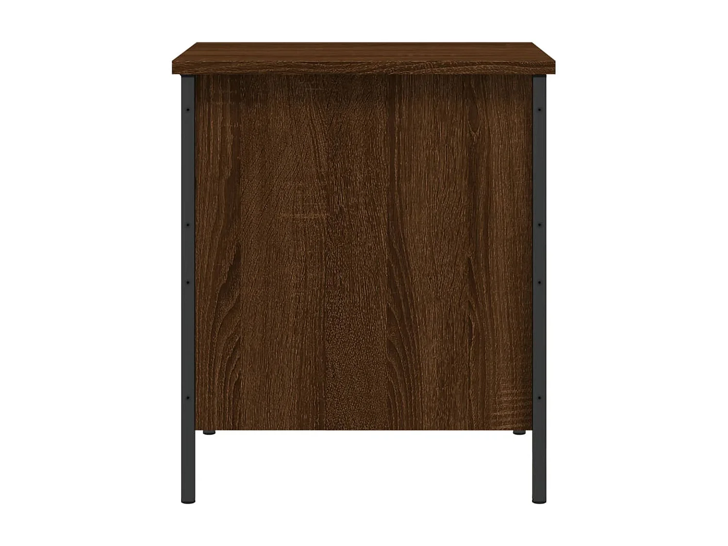 Banco de armazenamento em carvalho castanho 40x42,5x50 cm madeira trabalhada