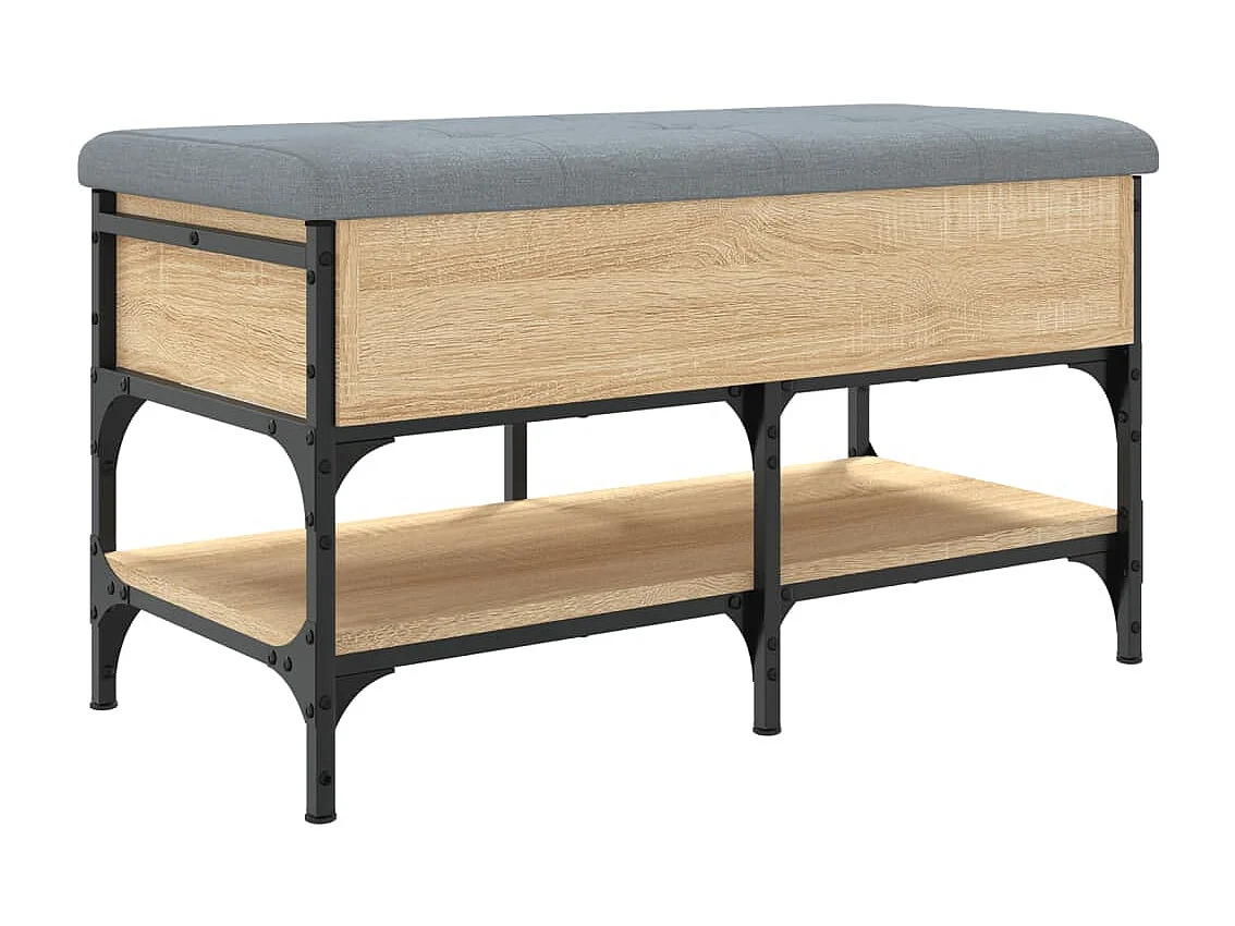 Banc à chaussures chêne sonoma 82x42x45 cm bois d'ingénierie