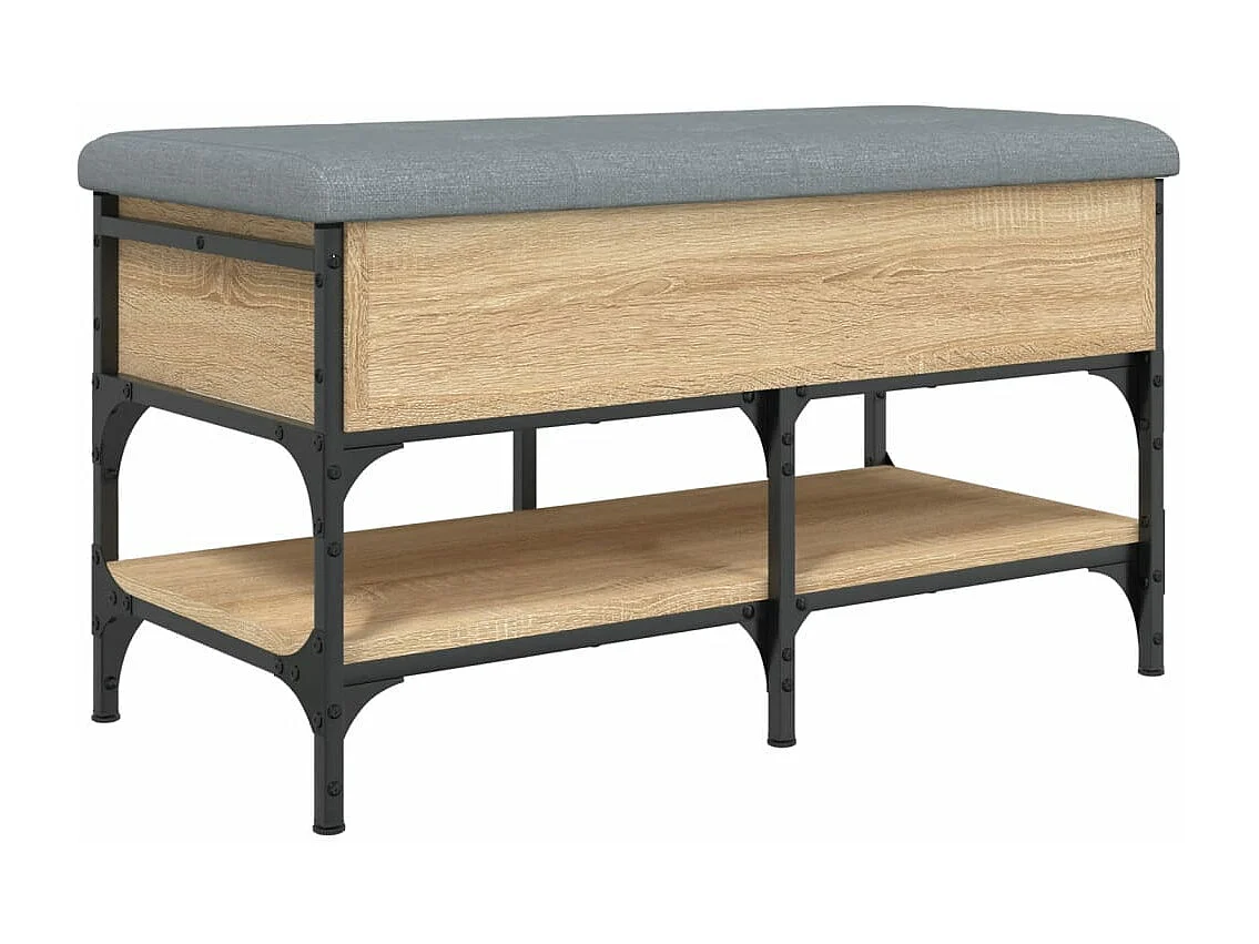Banc à chaussures chêne sonoma 82x42x45 cm bois d'ingénierie