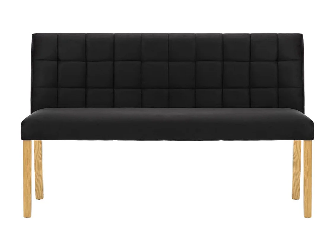 Banc 140 cm Noir Velours