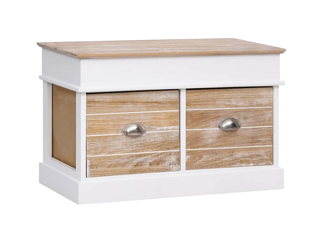 Banc d'entrée 70 x 35 x 45 cm Bois de Paulownia