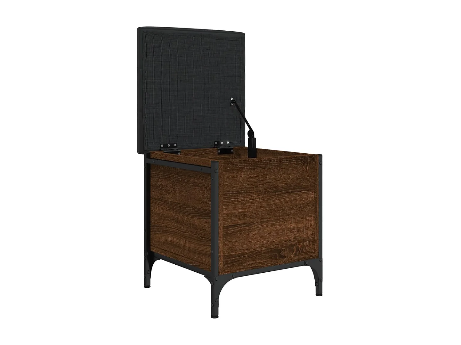 Banc de rangement chêne marron 42x42x45 cm bois d'ingénierie