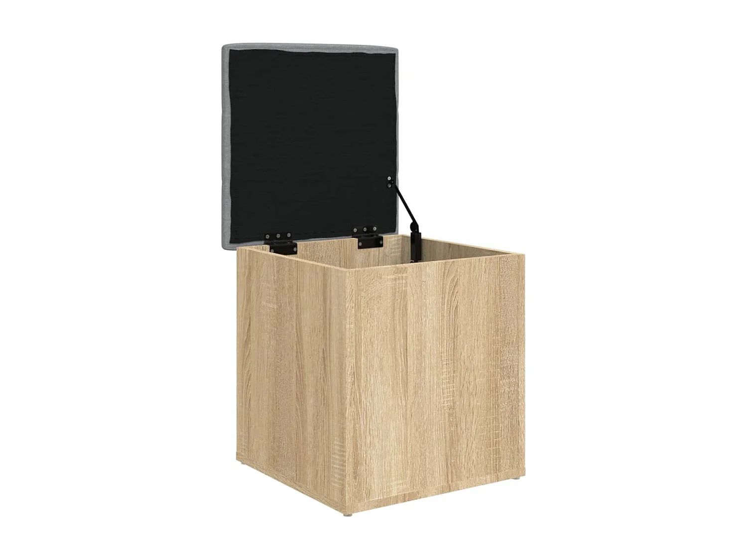 Banco de almacenaje roble Sonoma 42x42x45 cm madera contrachapada