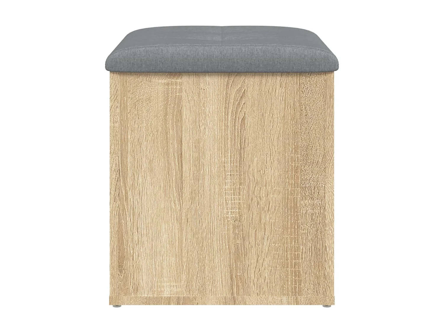 Banco de almacenaje roble Sonoma 42x42x45 cm madera contrachapada