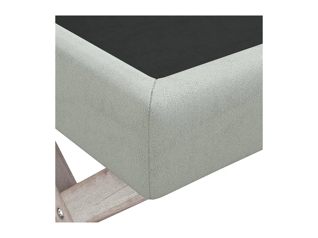 Tabouret de rangement Gris clair 110x45x49 cm Velours