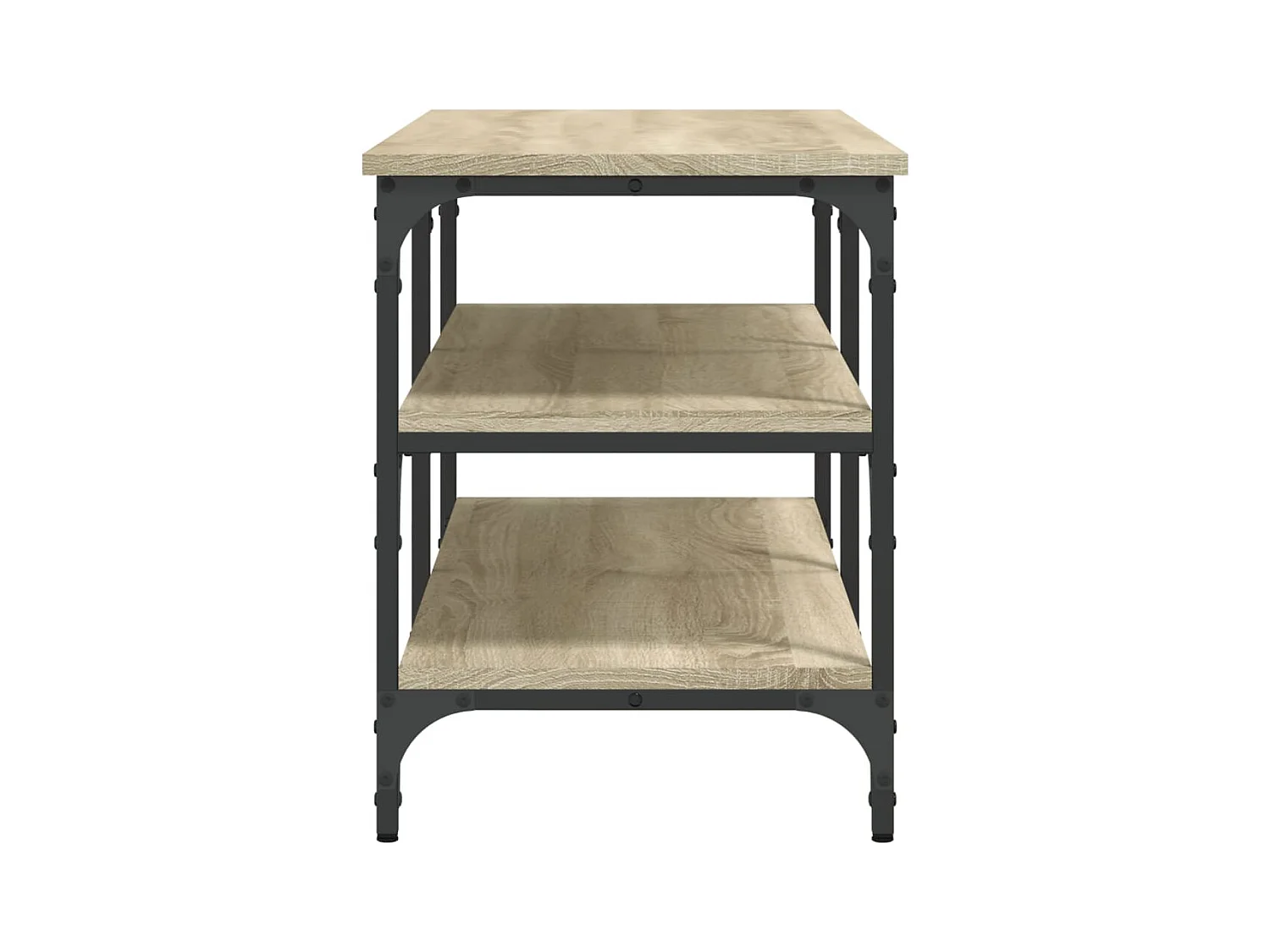 Banc à chaussures chêne sonoma 100x38,5x49 cm bois d'ingénierie