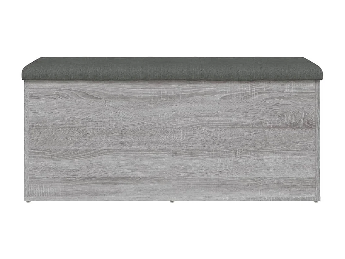 Banc de rangement sonoma gris 102x42x45 cm bois d'ingénierie
