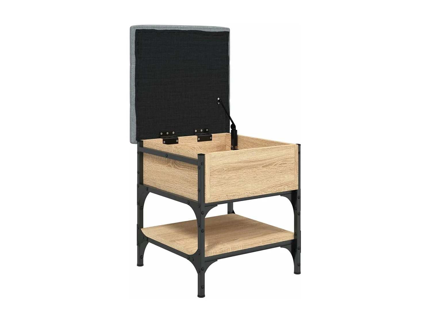 Banc à chaussures chêne sonoma 42x42x45 cm bois d'ingénierie