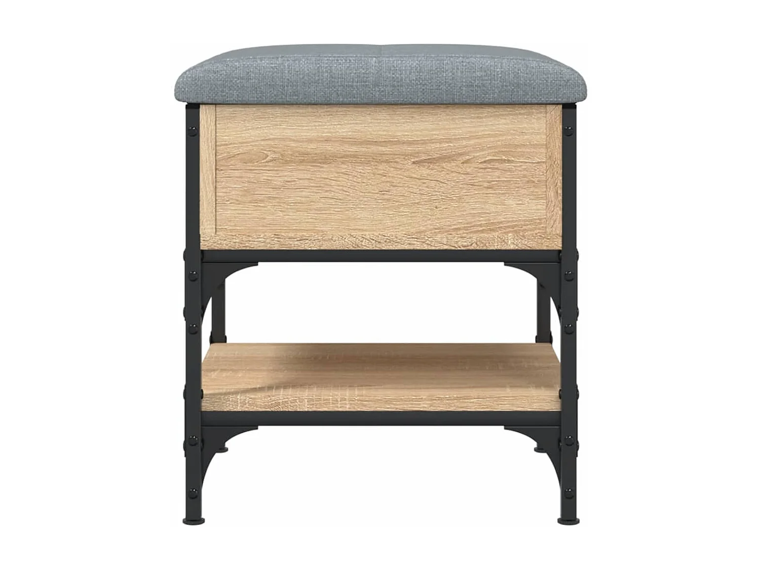 Banc à chaussures chêne sonoma 42x42x45 cm bois d'ingénierie