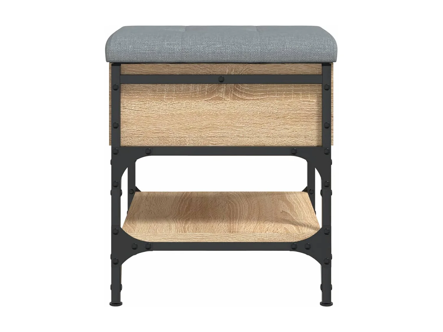 Banc à chaussures chêne sonoma 42x42x45 cm bois d'ingénierie
