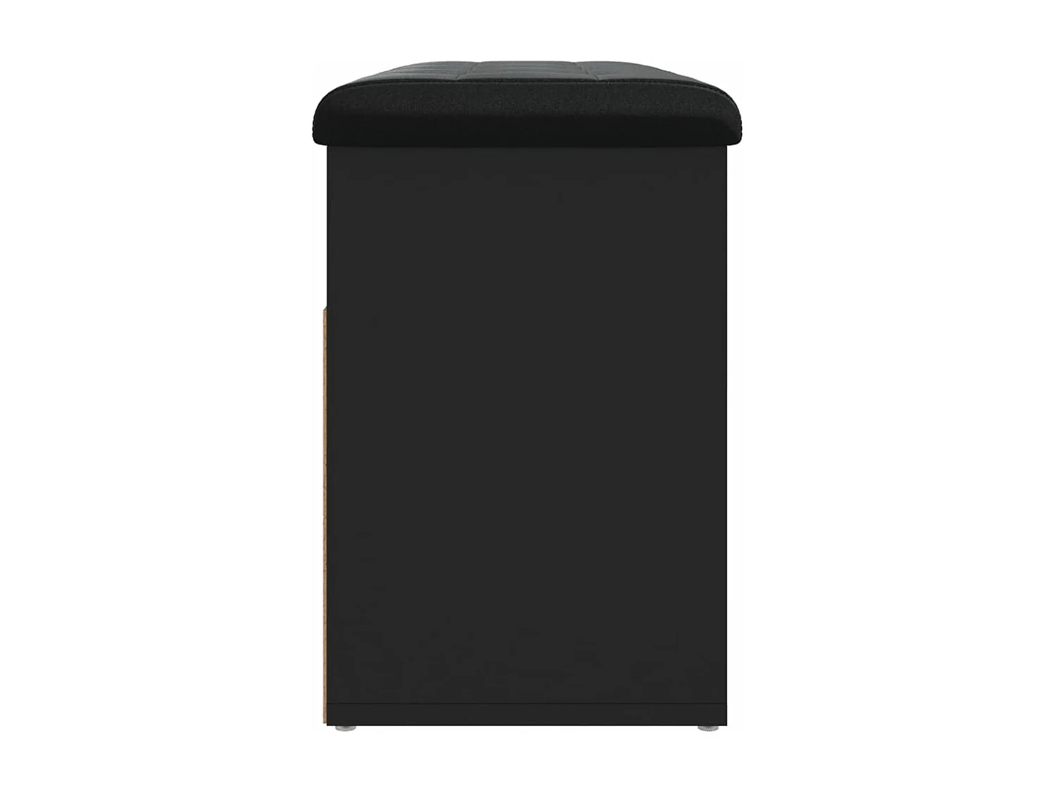 Banc à chaussures noir 82x32x45,5 cm bois d'ingénierie