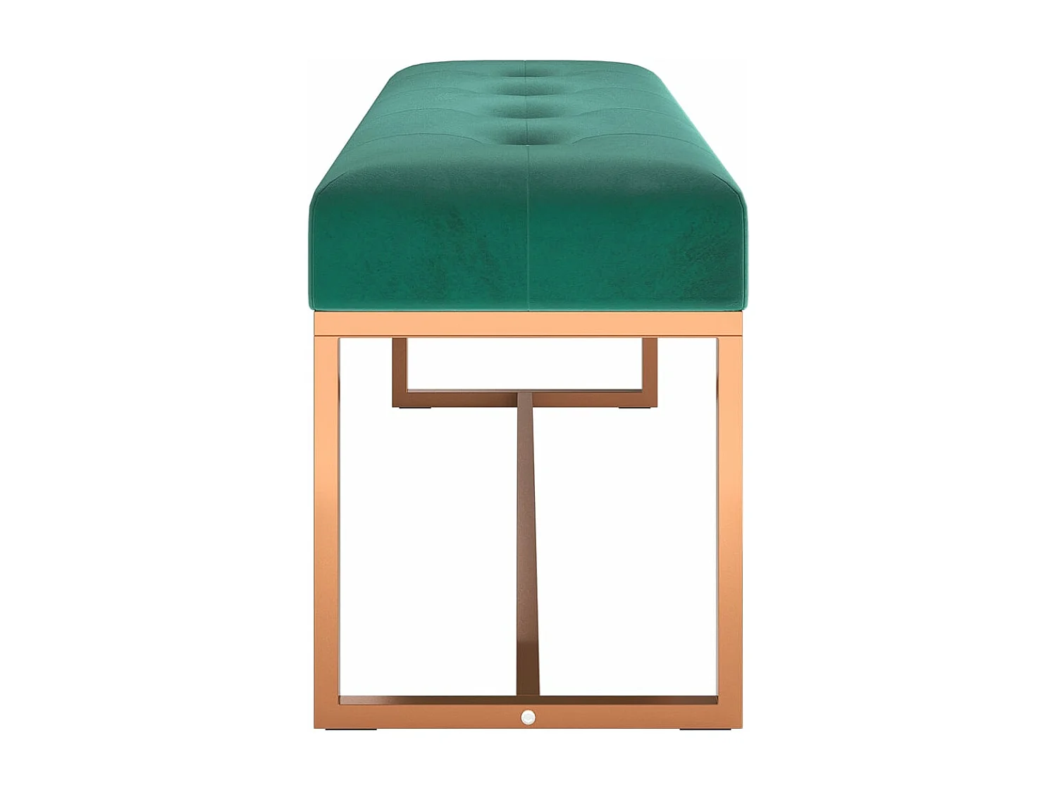 Banc Vert foncé 110x36x45 cm Velours