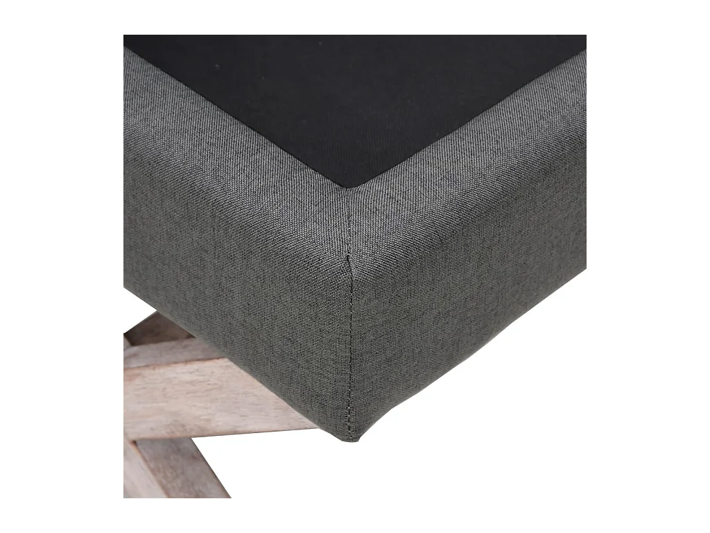 Tabouret de rangement Gris foncé 45x45x49 cm Tissu