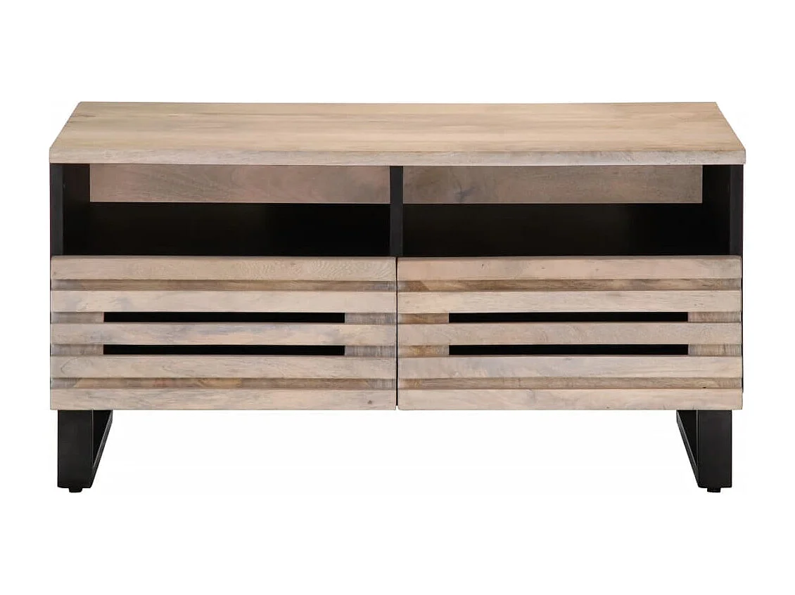 Table basse 80x55x40 cm bois de manguier massif