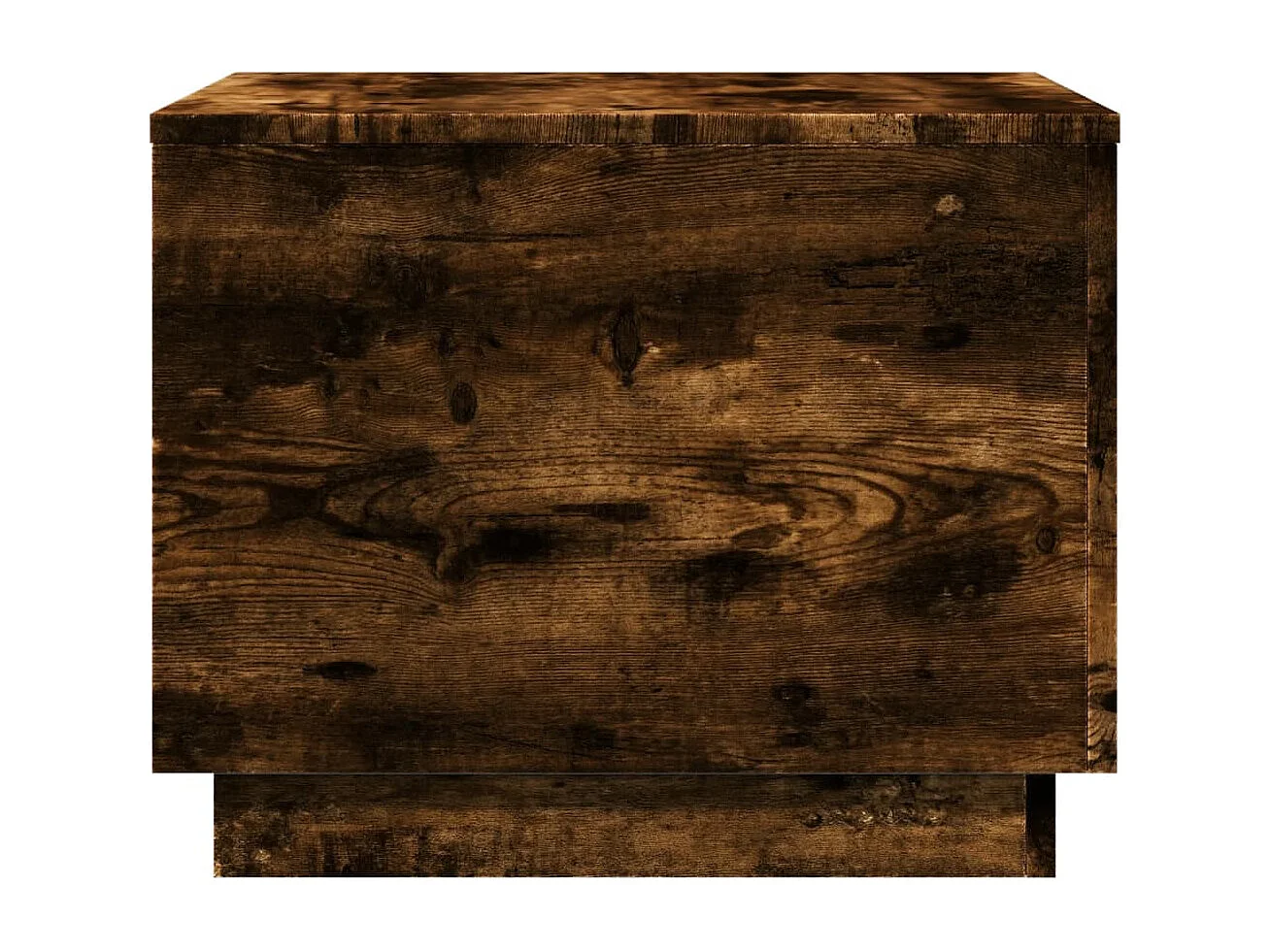 Mesa de centro com luzes LED 50x50x40 cm carvalho fumado