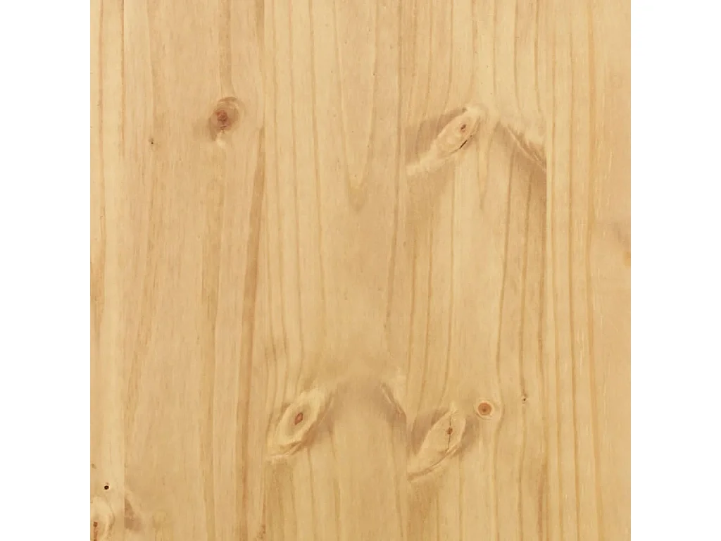 Tavolino con Cassetti Corona 100x48x45cm Legno Massello di Pino