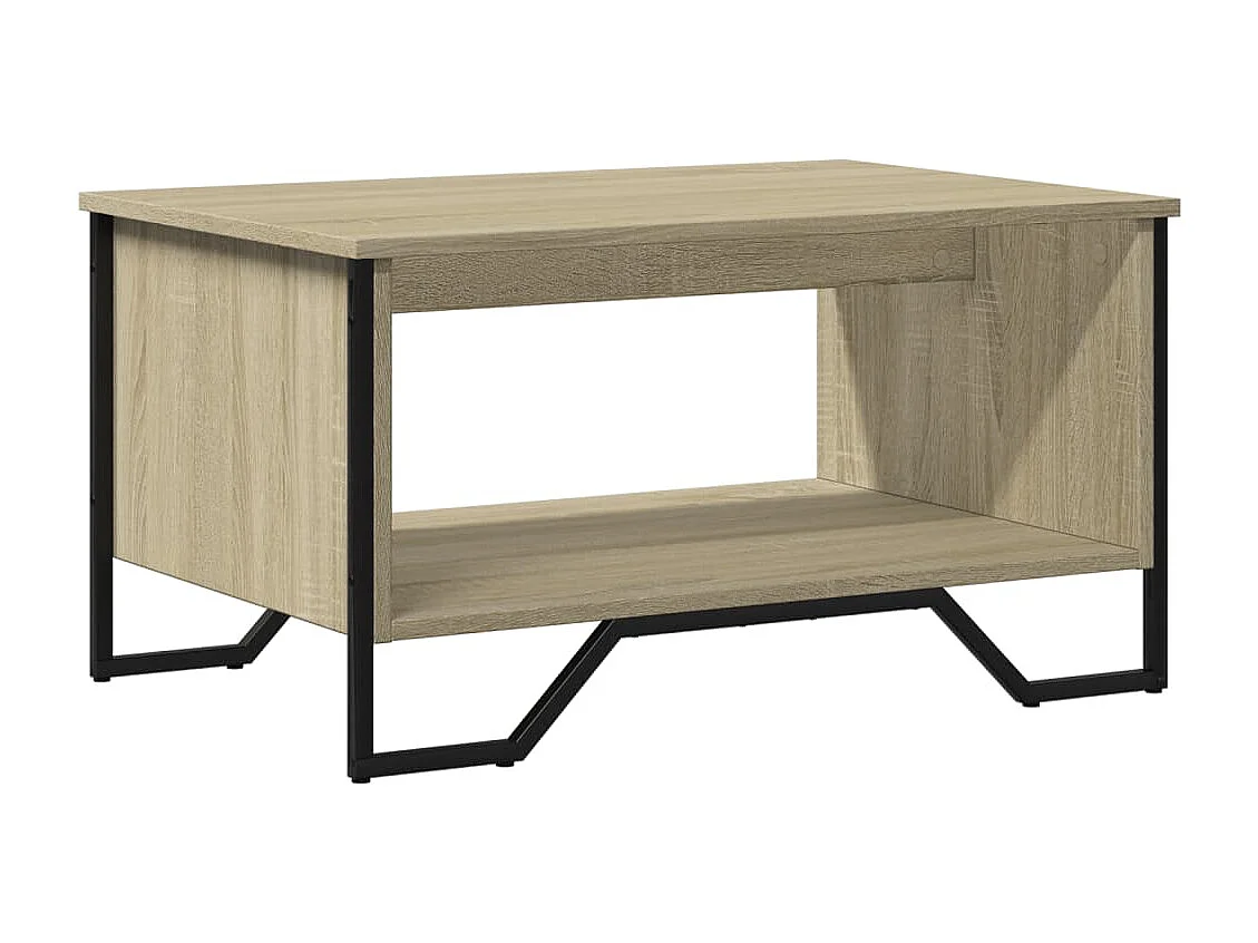 Table basse chêne sonoma 75x51x40 cm bois d'ingénierie