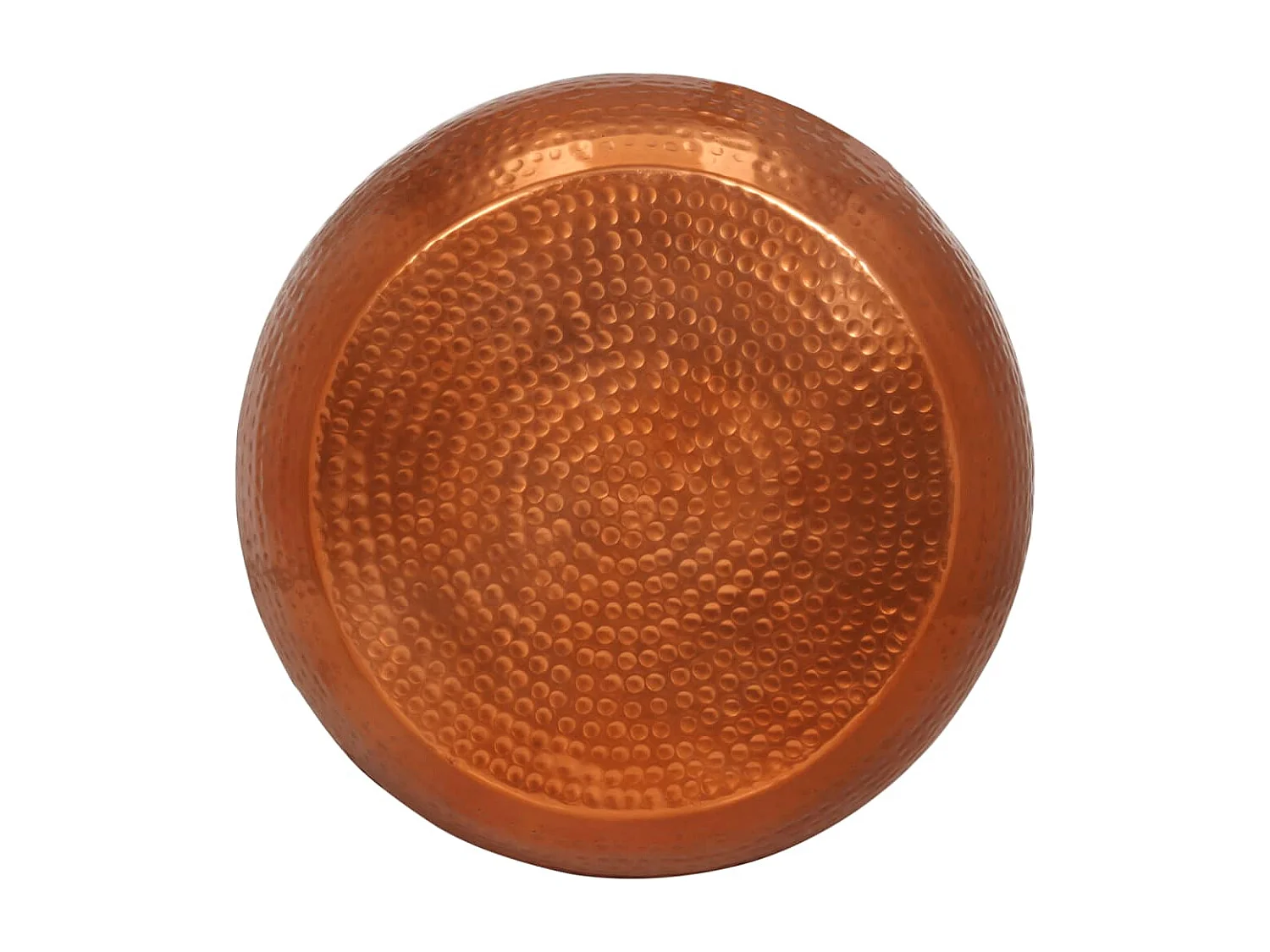 Tavolino da Salotto in Ottone Ø55x28 cm in Alluminio