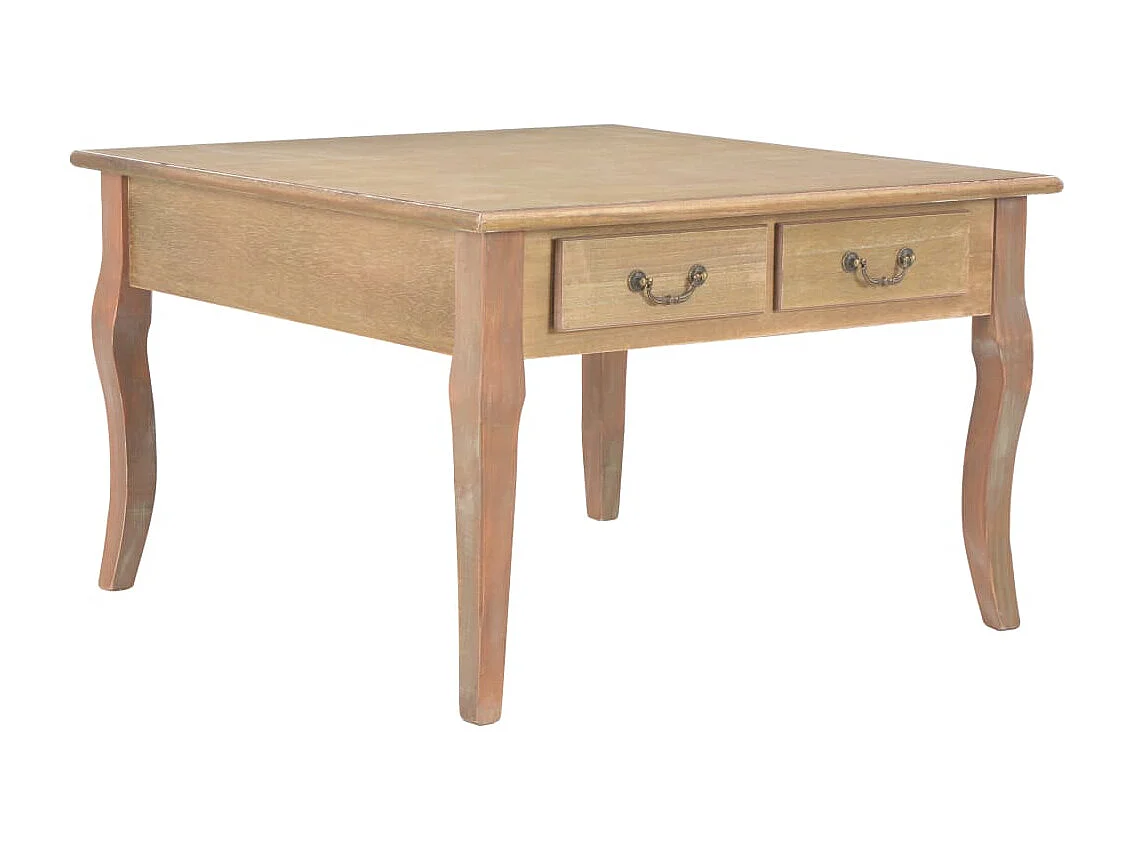 Tavolino da Caffè Marrone 80x80x50 cm in Legno