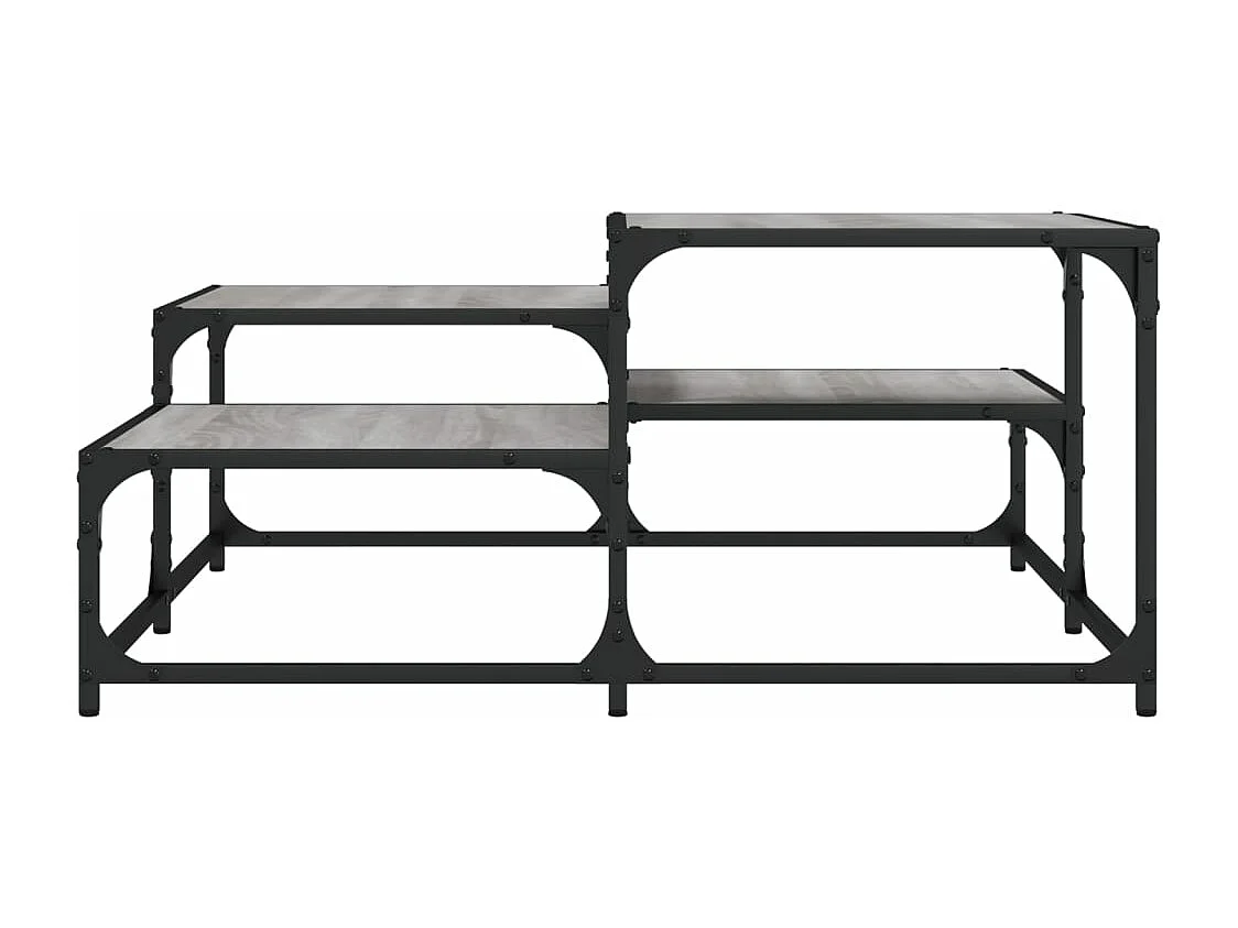 Mesa de centro madera de ingeniería gris Sonoma 87,5x87,5x40 cm